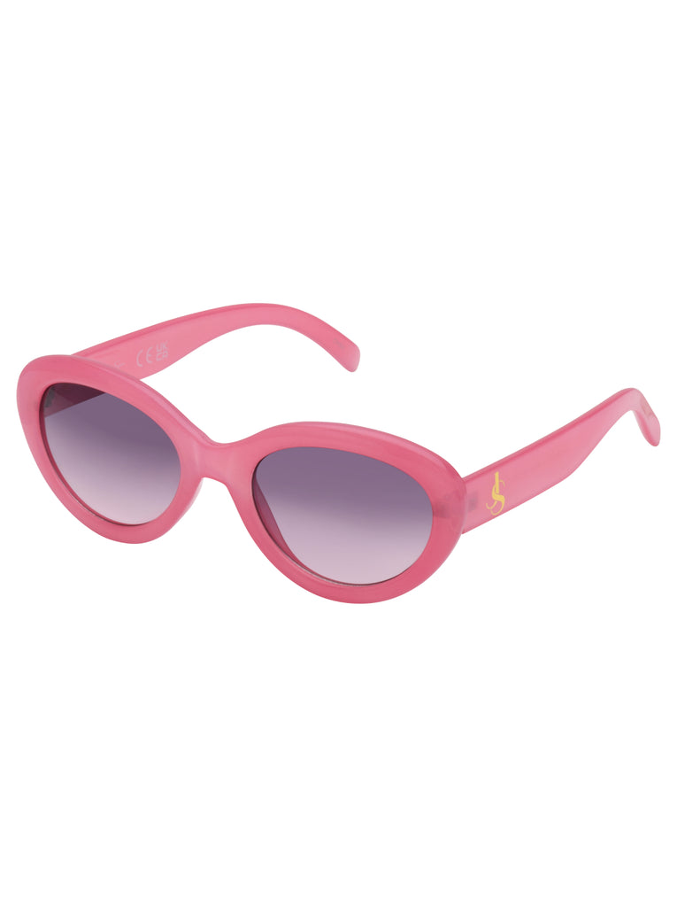 Round Cat Eye Sunglasses in Pink
