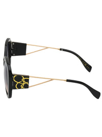 Oversized Oval Sunglasses in Black – Jessica Simpson display picture 1