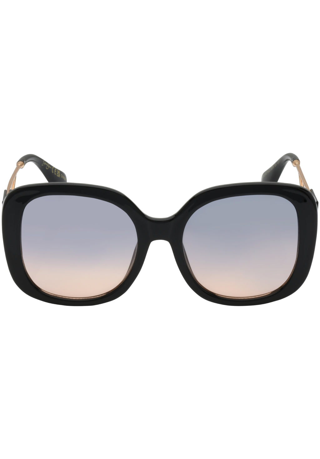 Oversized Oval Sunglasses in Black – Jessica Simpson