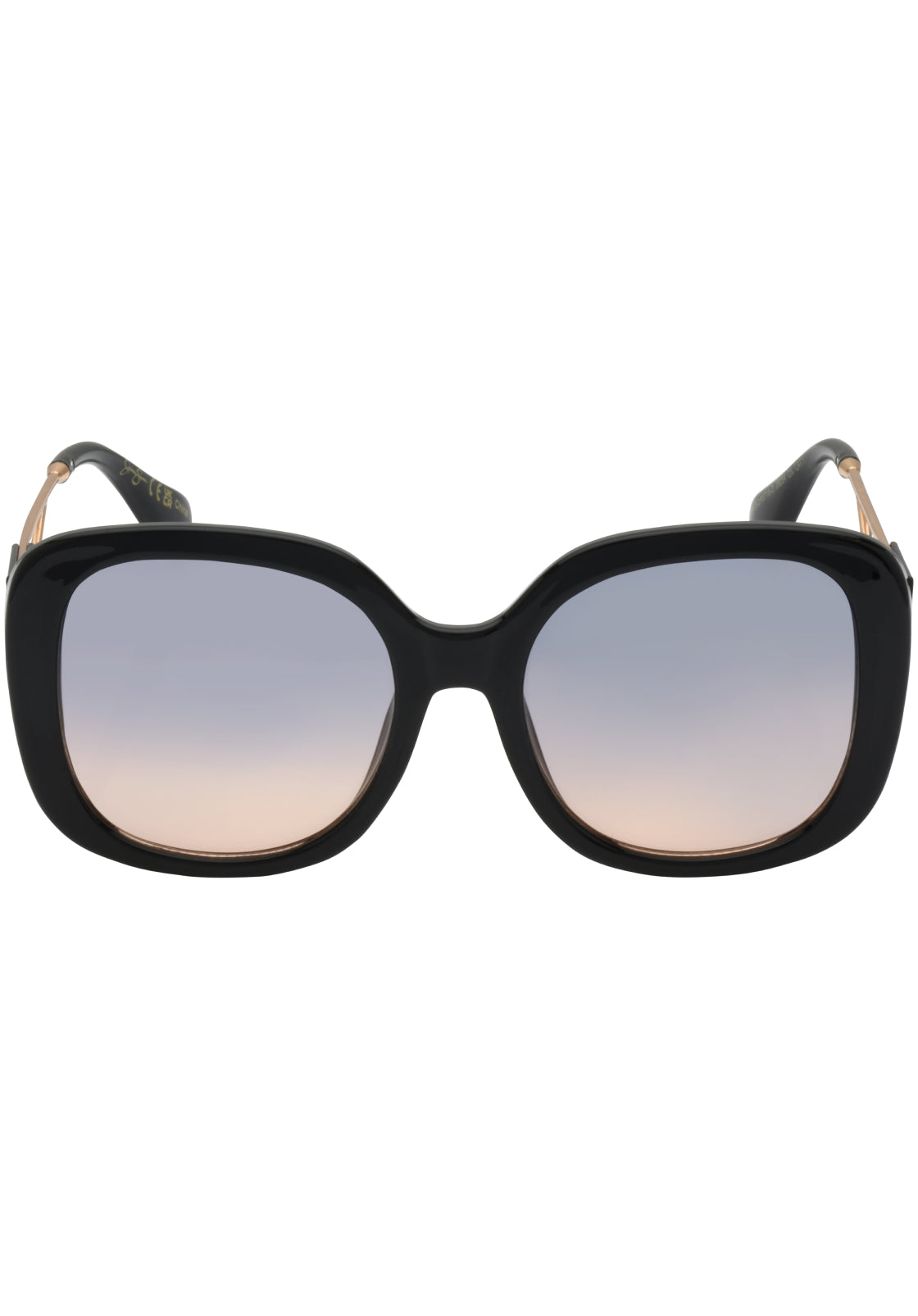 Oversized Oval Sunglasses in Black – Jessica Simpson display picture 1