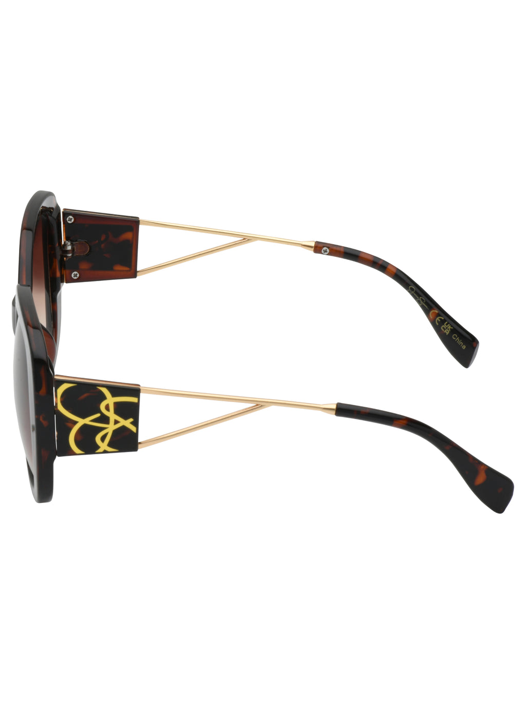 Oversized Oval Sunglasses in Tortoise