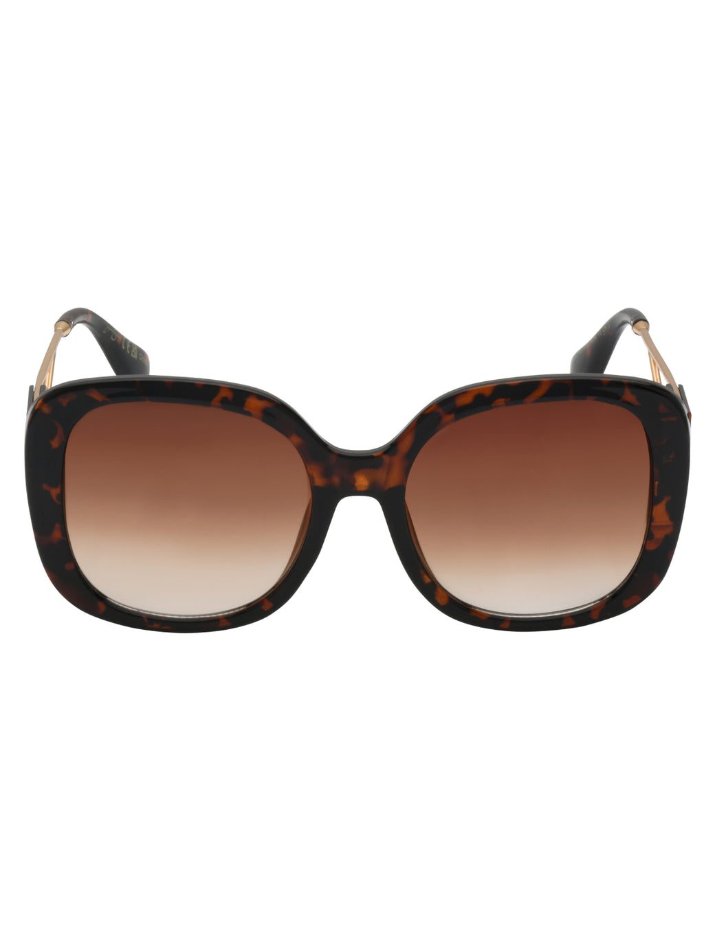 Oversized Oval Sunglasses in Tortoise