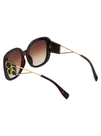 Oversized Oval Sunglasses in Tortoise