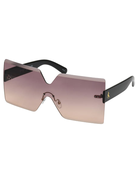 NWT-Jessica Simpson Rimless Shield Oversized Sunglasses Jessica Simpson Sunglasses Oversized Shields Nude NWT | eBay main image 2