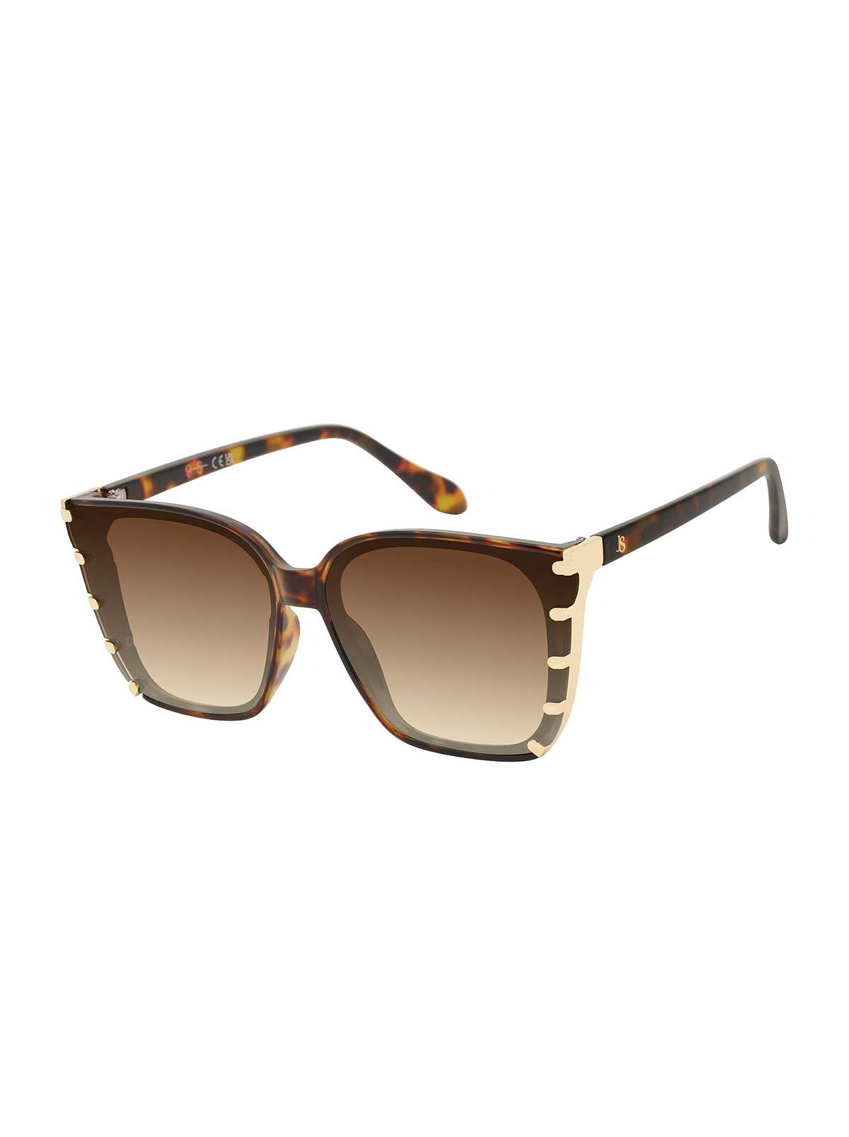 Chic Square Sunglasses in Tortoise