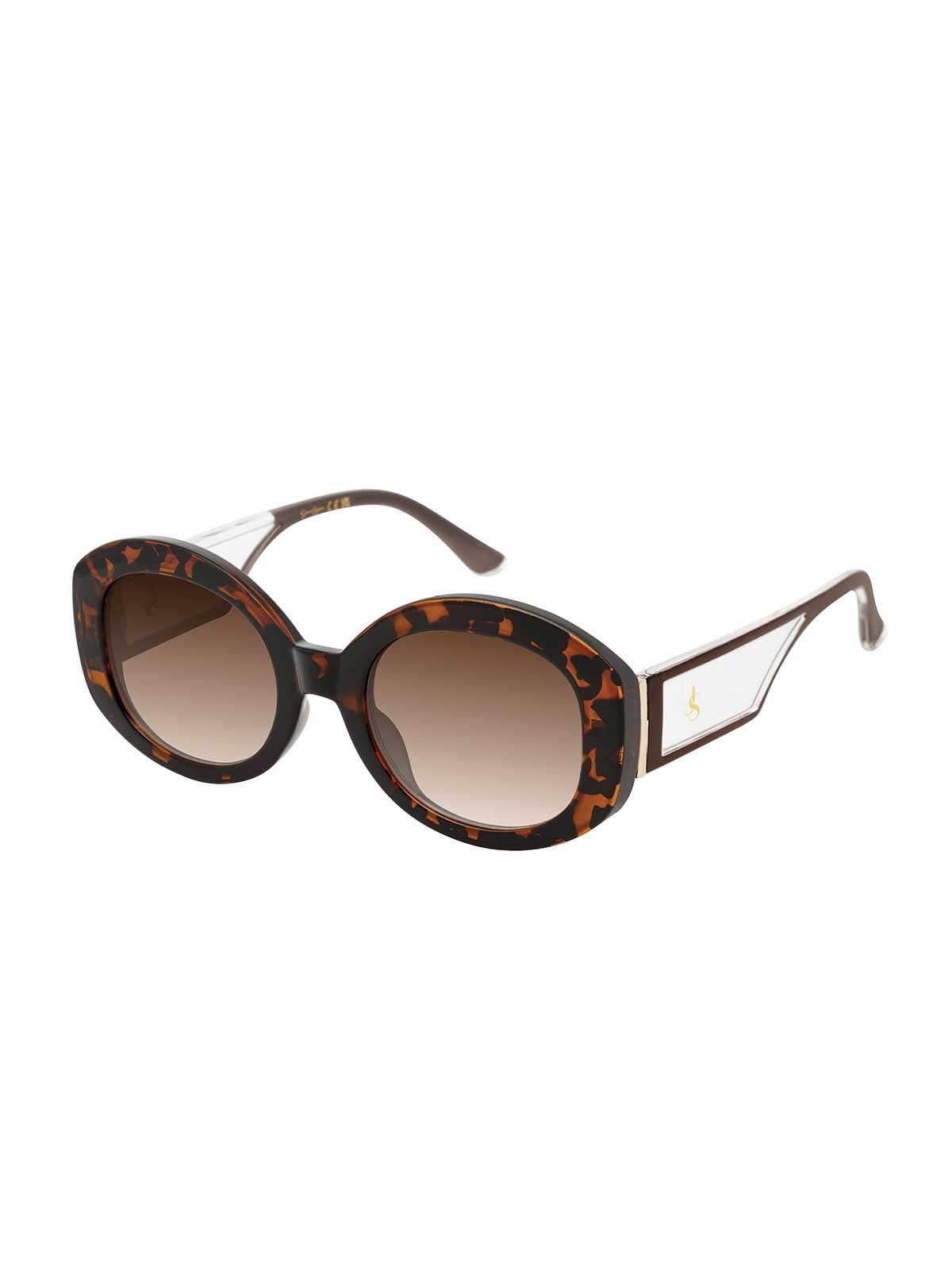 Chic Oval Sunglasses in Tortoise