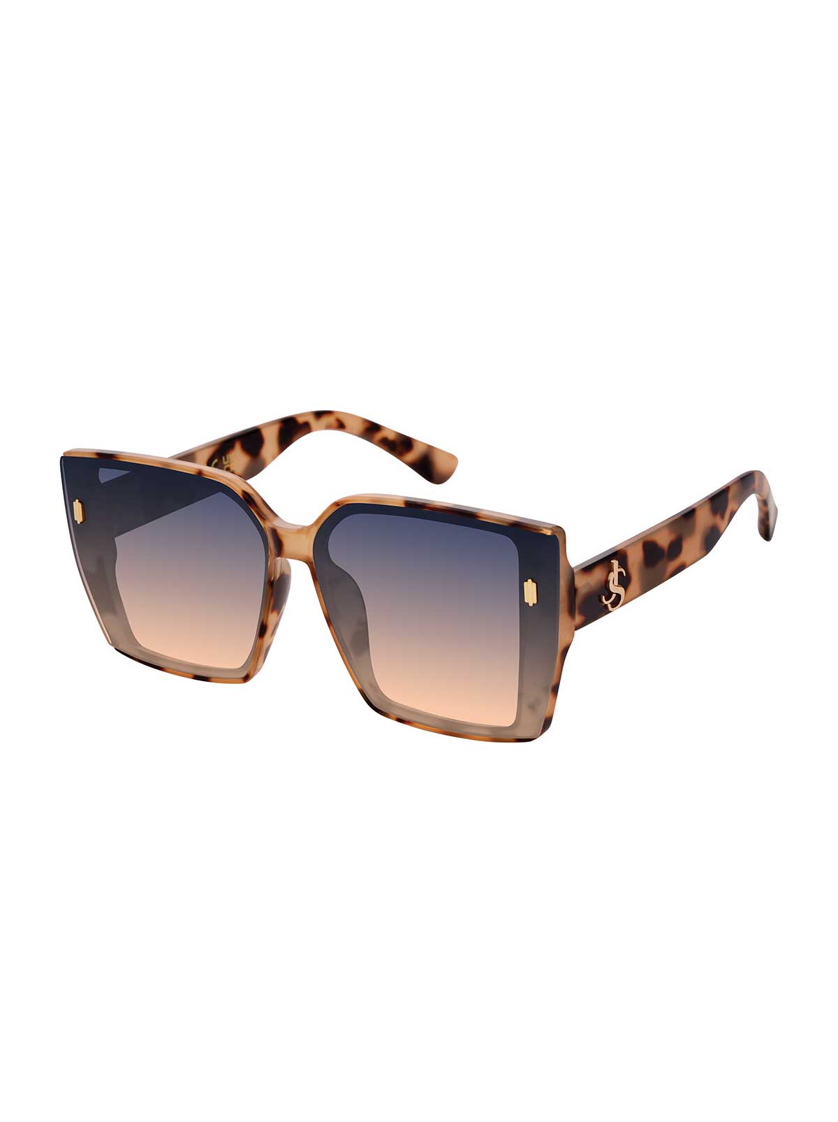 Runway-Ready Square Sunglasses in Oatmeal