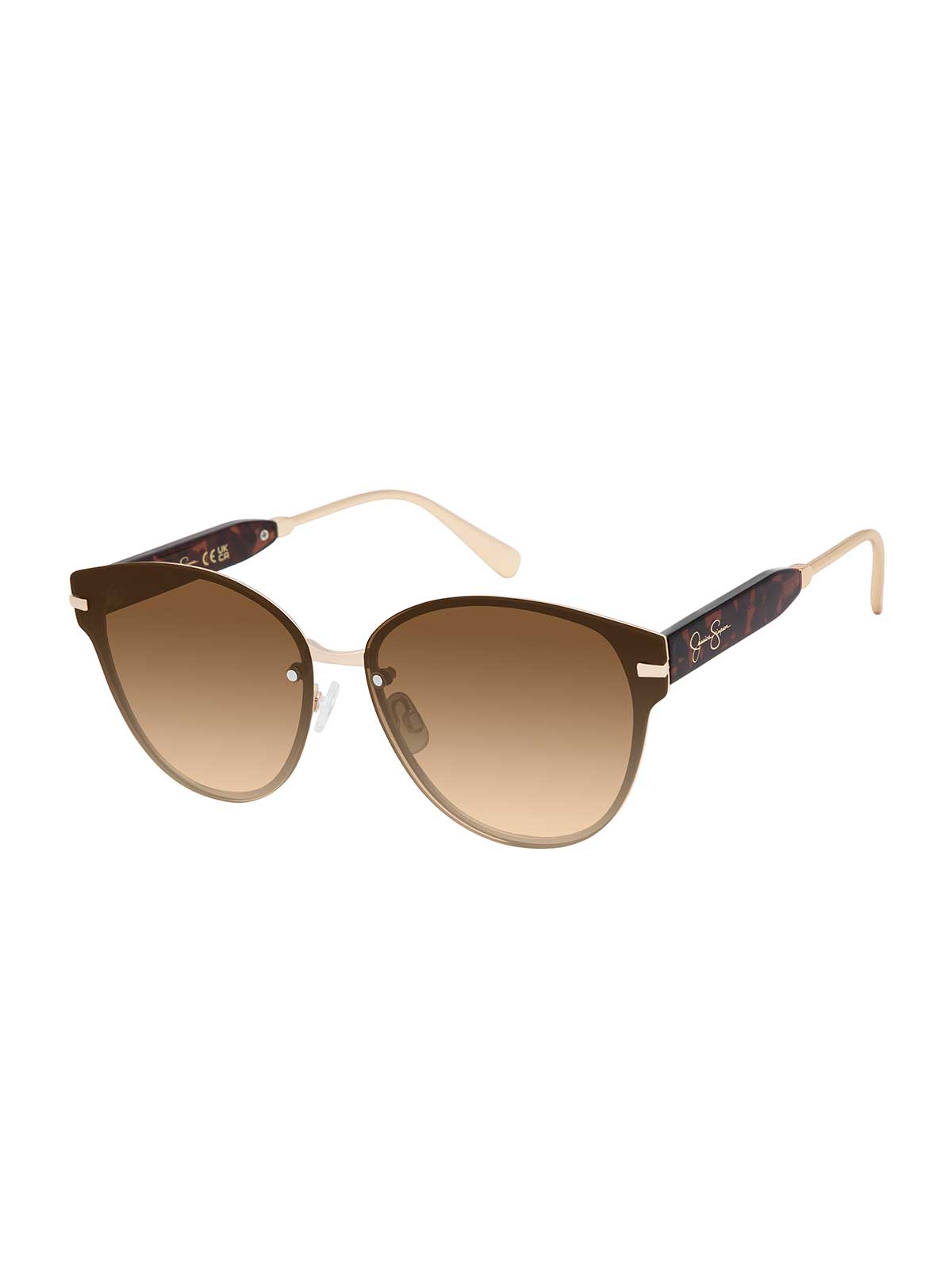 Vintage Glow Round Sunglasses in Gold Tortoise