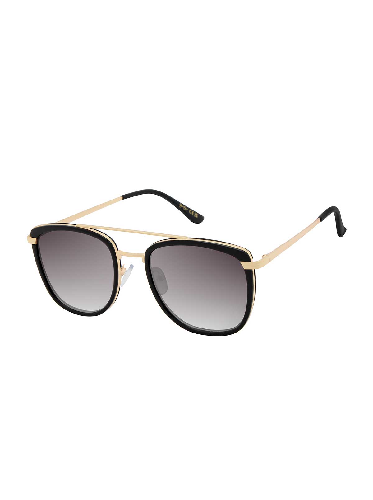 Browbar Aviator Sunglasses in Gold & Black