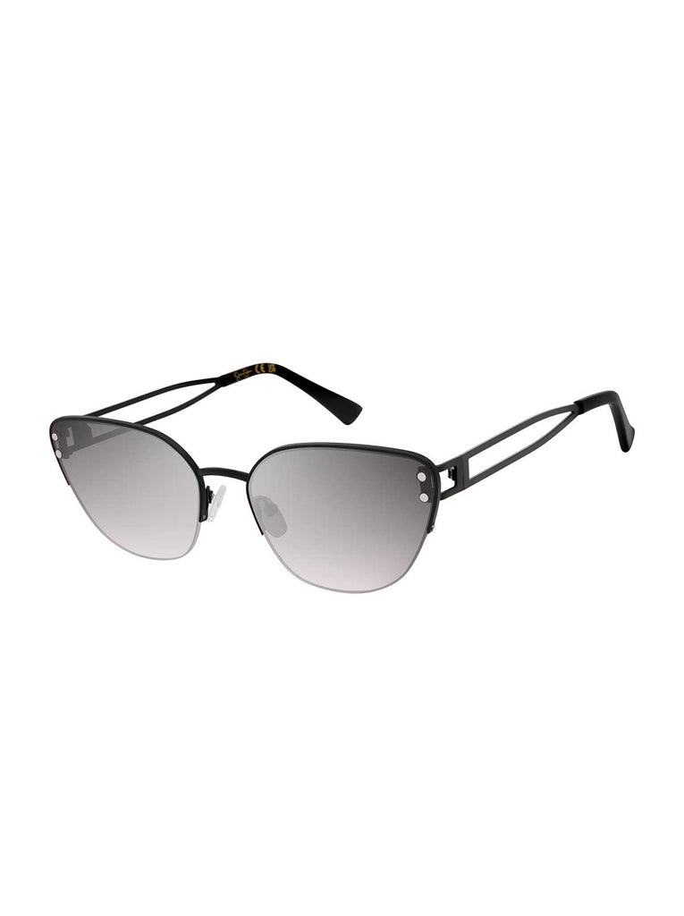 Metal Cutout Cat Eye Sunglasses in Blackout – Jessica Simpson display picture 3
