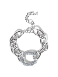 Bold Silver Link Bracelet