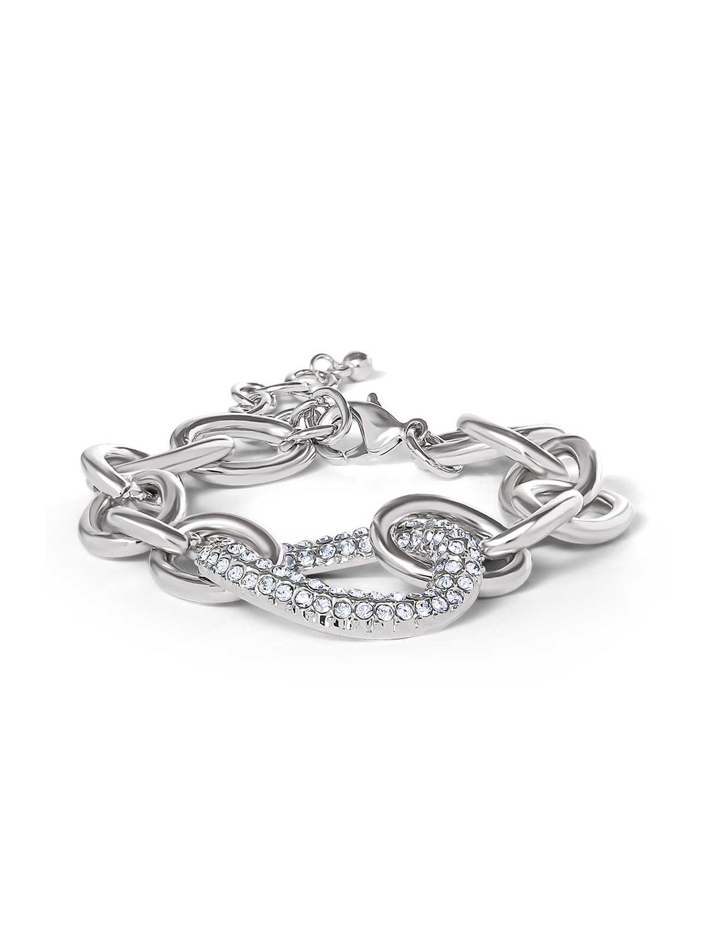 Bold Silver Link Bracelet