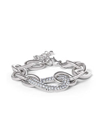 Bold Silver Link Bracelet