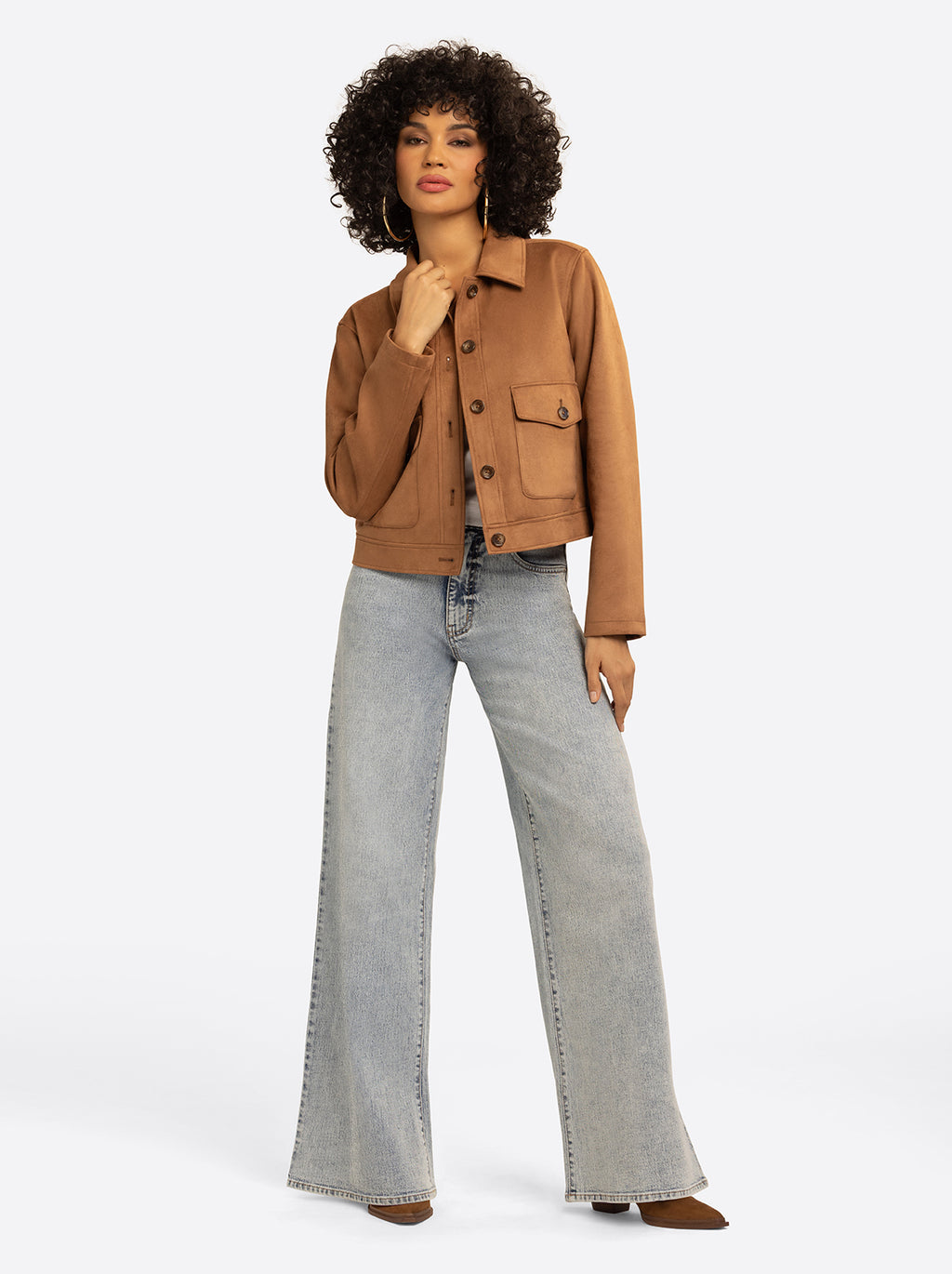 JS Jessica Simpson Memphis High Rise Wide Leg Jean in Crush