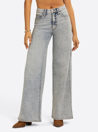 JS Jessica Simpson Memphis High Rise Wide Leg Jean in Crush