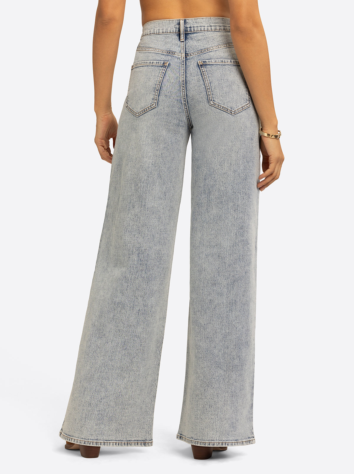 JS Jessica Simpson Memphis High Rise Wide Leg Jean in Crush