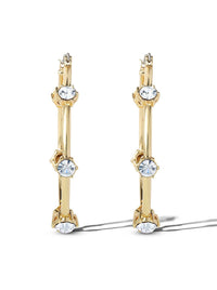 Large Hoop Crystal Earrings