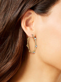 Large Hoop Crystal Earrings