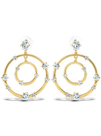Orbital Crystal Drop Earrings