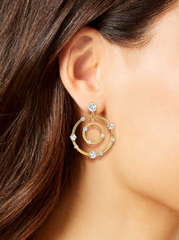 Orbital Crystal Drop Earrings