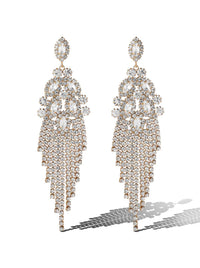 Crystal Waterfall Statement Earrings