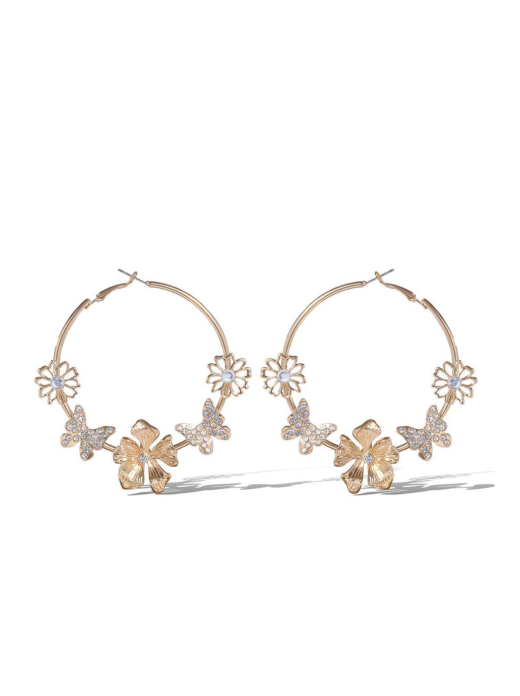 Accented Hoop Earrings
