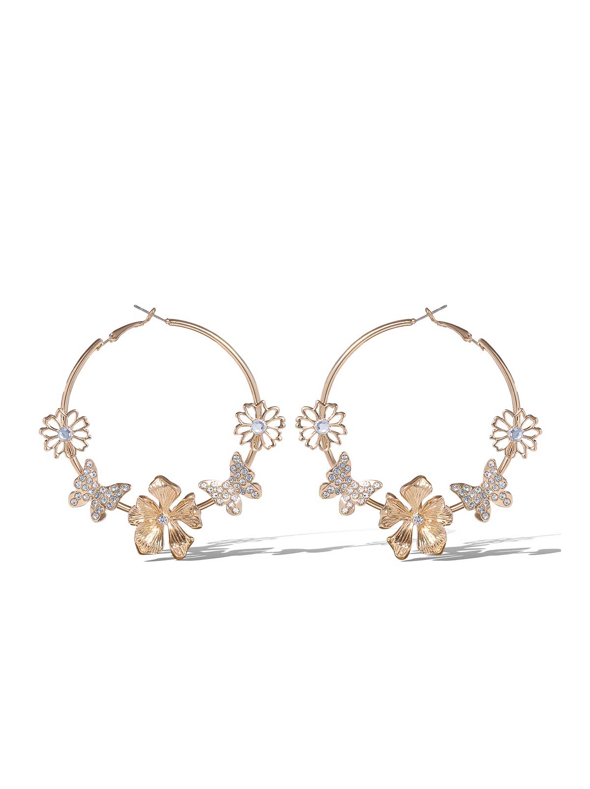 Accented Hoop Earrings