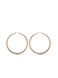 Textured Oversized Hoop Earrings