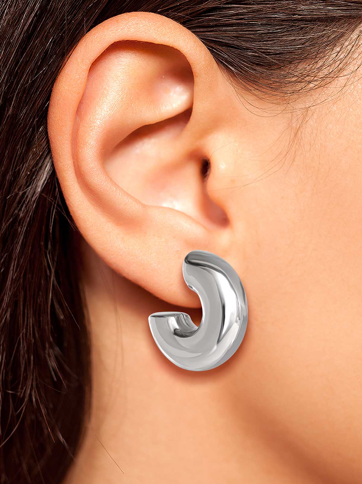 Silver Hoop Earrings – Jessica Simpson