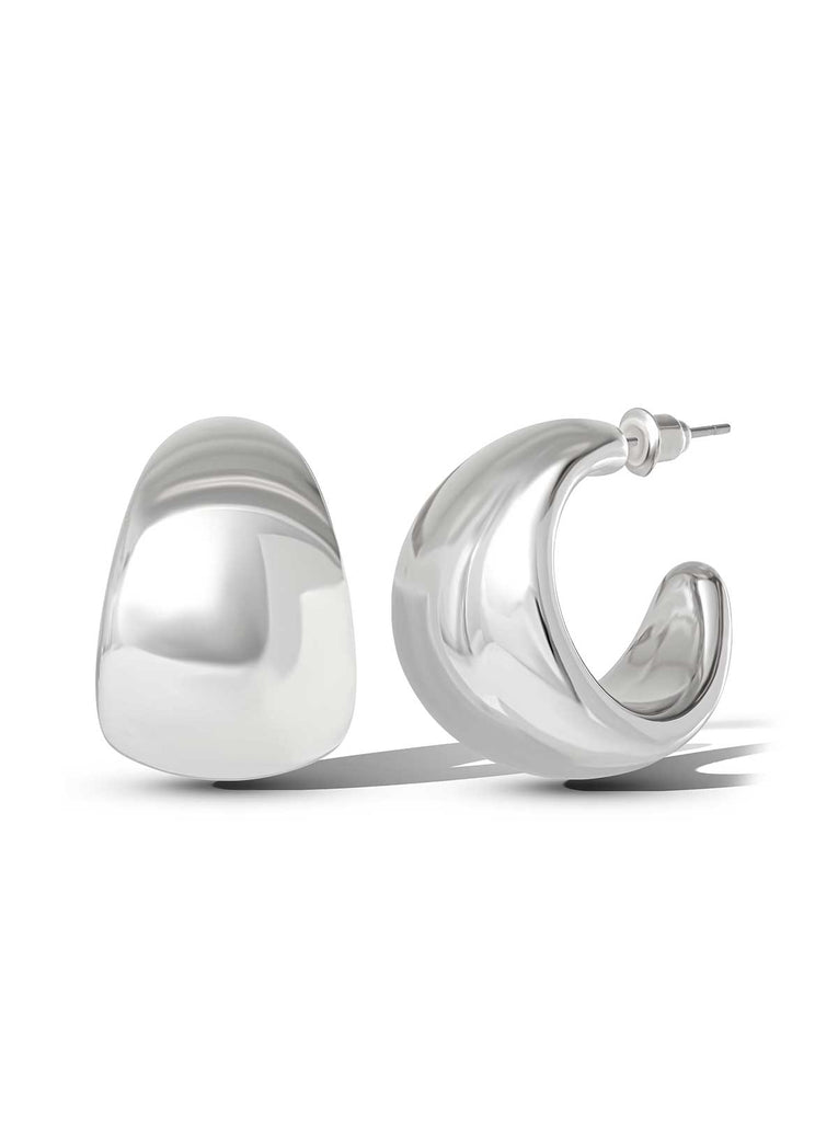 Chunky Silver Hoop Earrings – Jessica Simpson