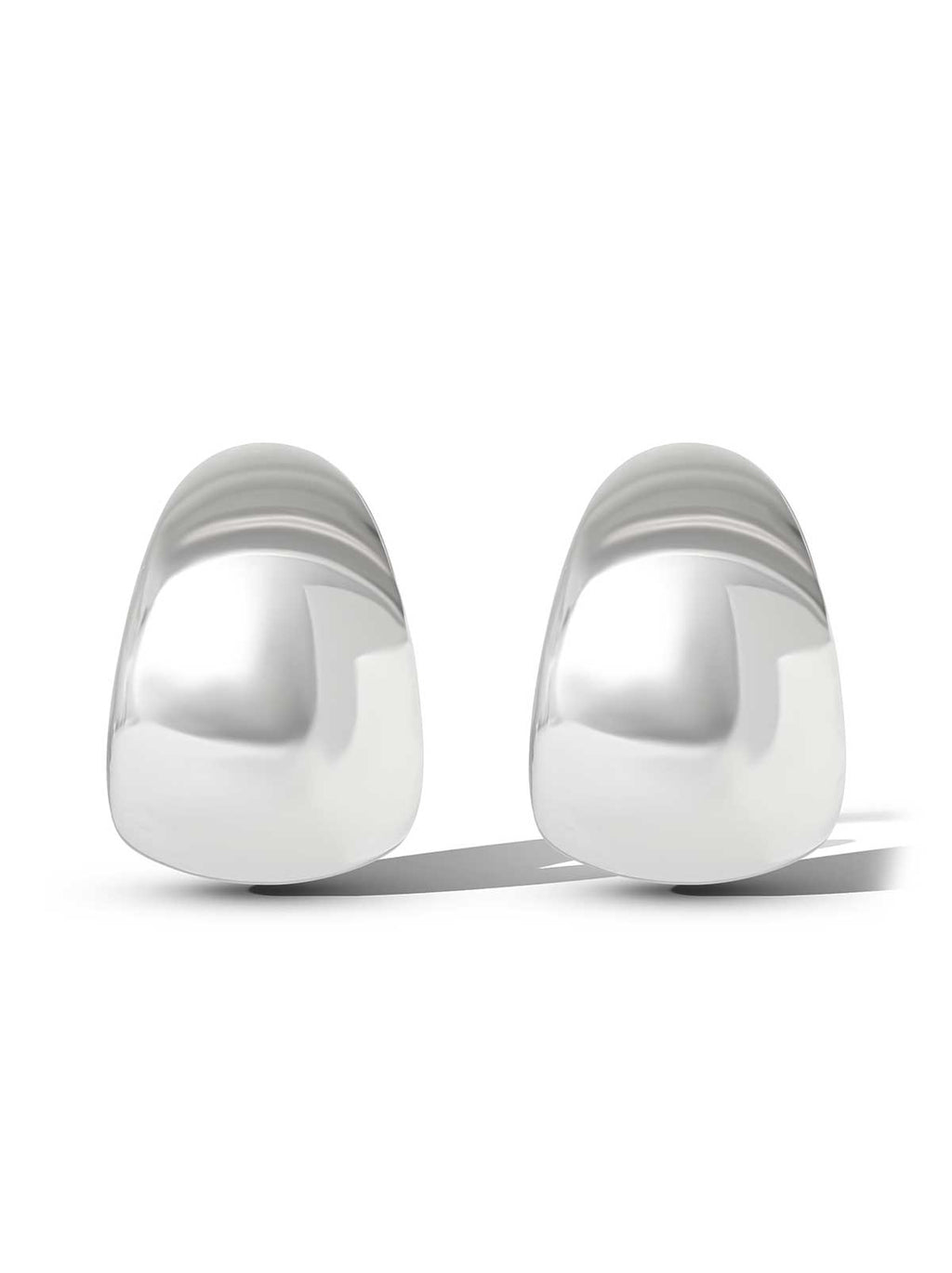 Chunky Silver Hoop Earrings