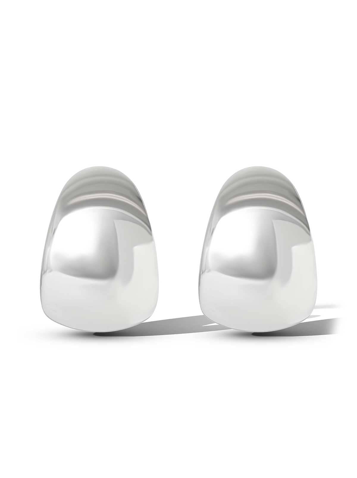 Chunky Silver Hoop Earrings