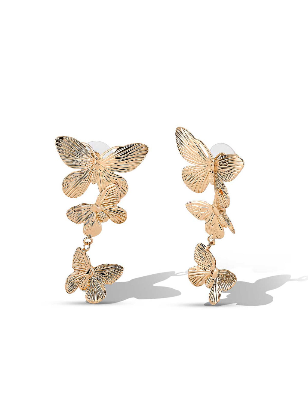 Cascading Butterfly Drop Earrings