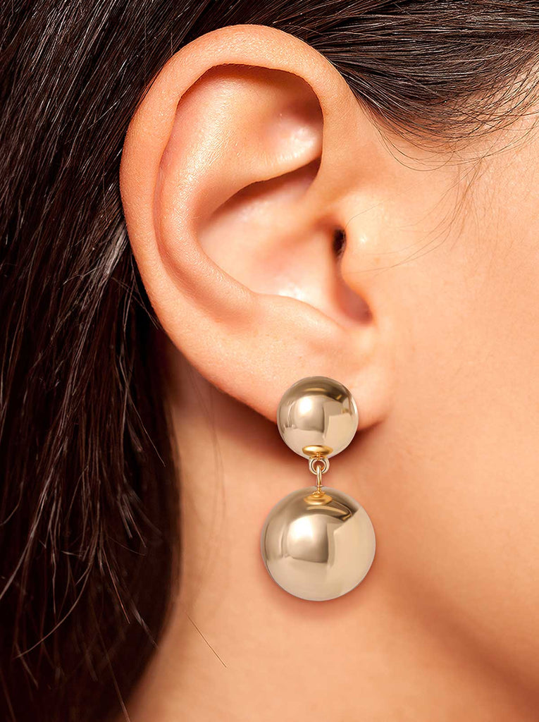 Drop Round Ball Dangle Earring