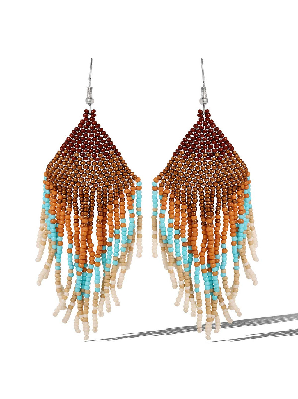 Multi Seed Beads Dangle Earring