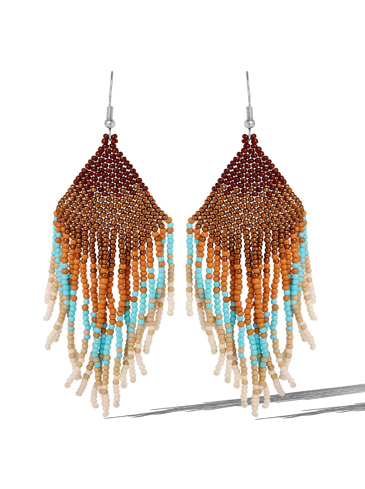 Multi Seed Beads Dangle Earring
