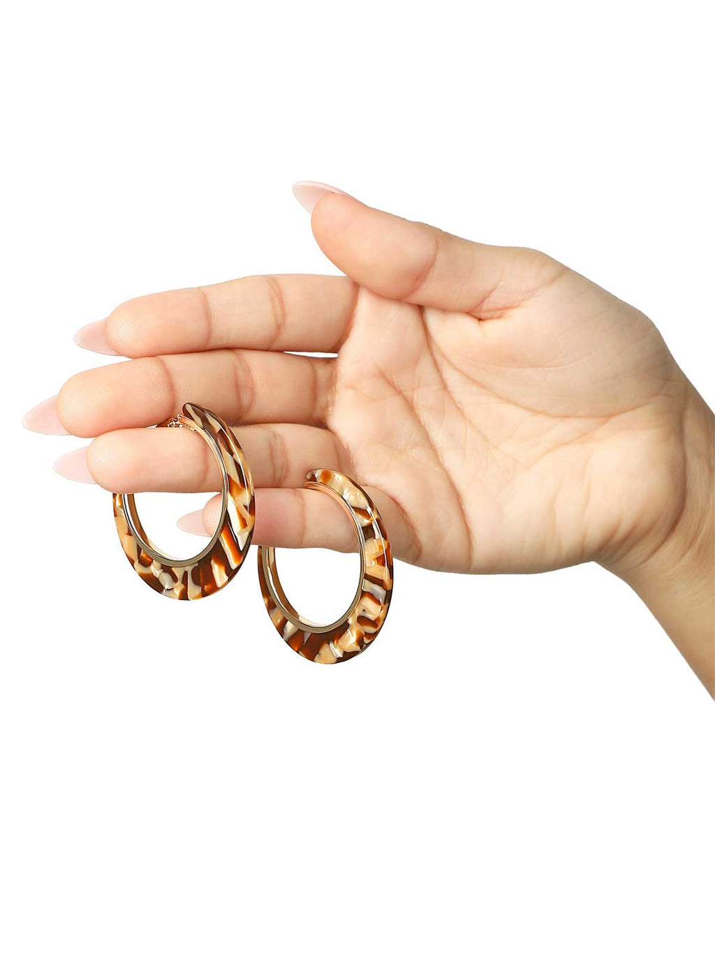 Two-Tone Hoop Earrings