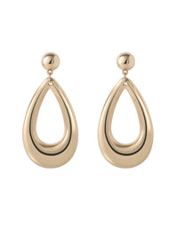 Large Gold Teardrop Earrings