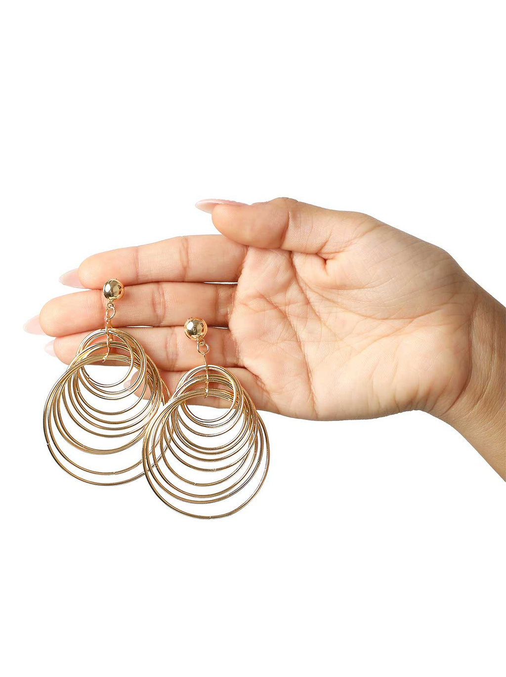 Multi Hoop Drop Earrings