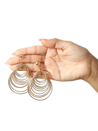 Multi Hoop Drop Earrings