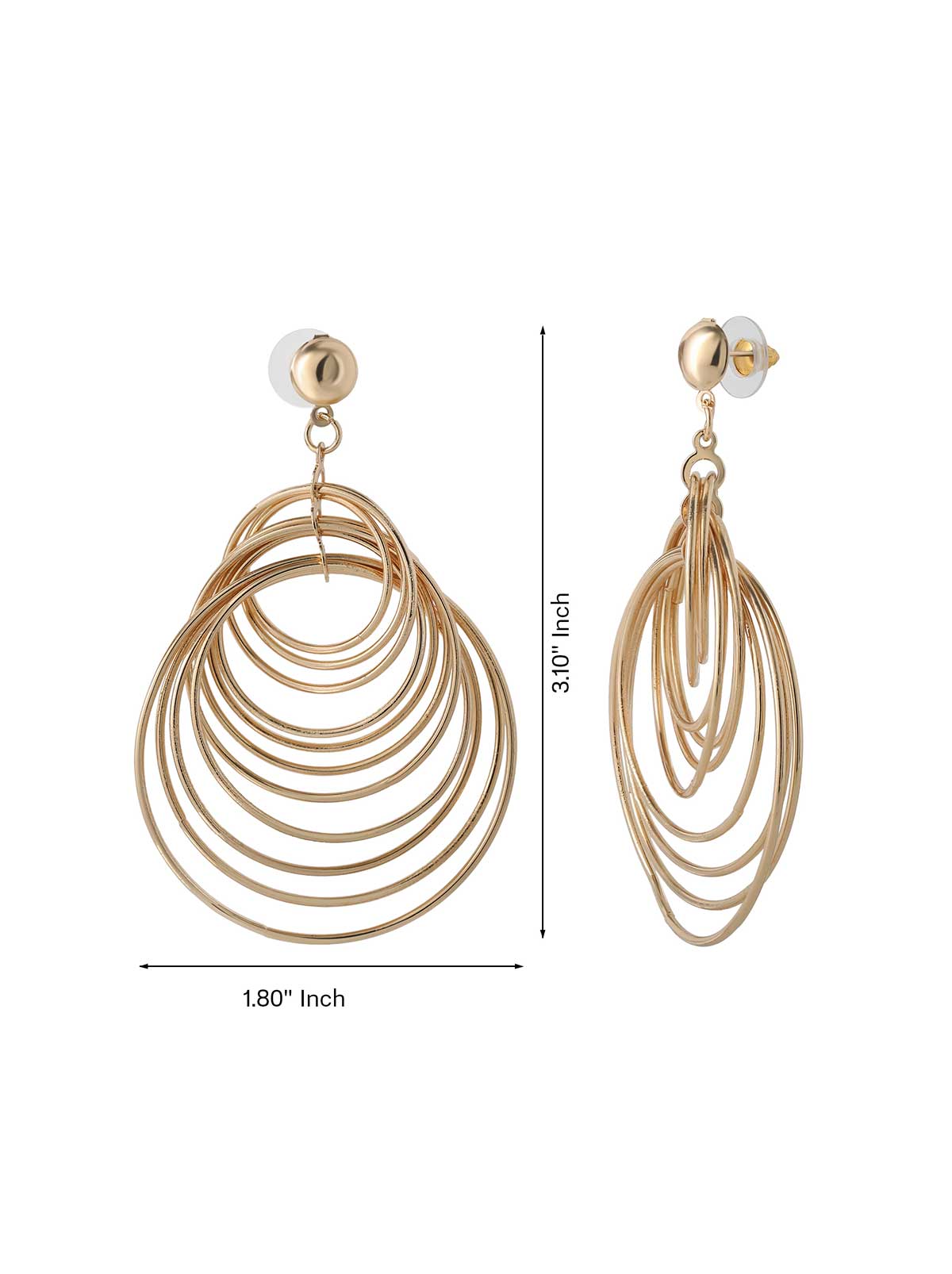 Multi Hoop Drop Earrings