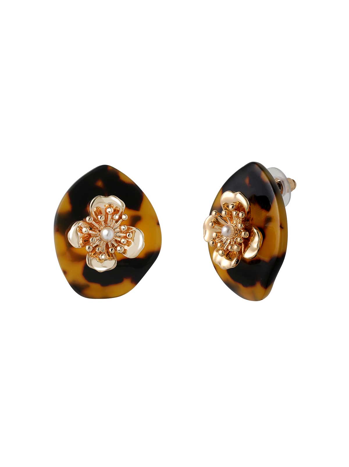 Leopard Flower Stud Earrings