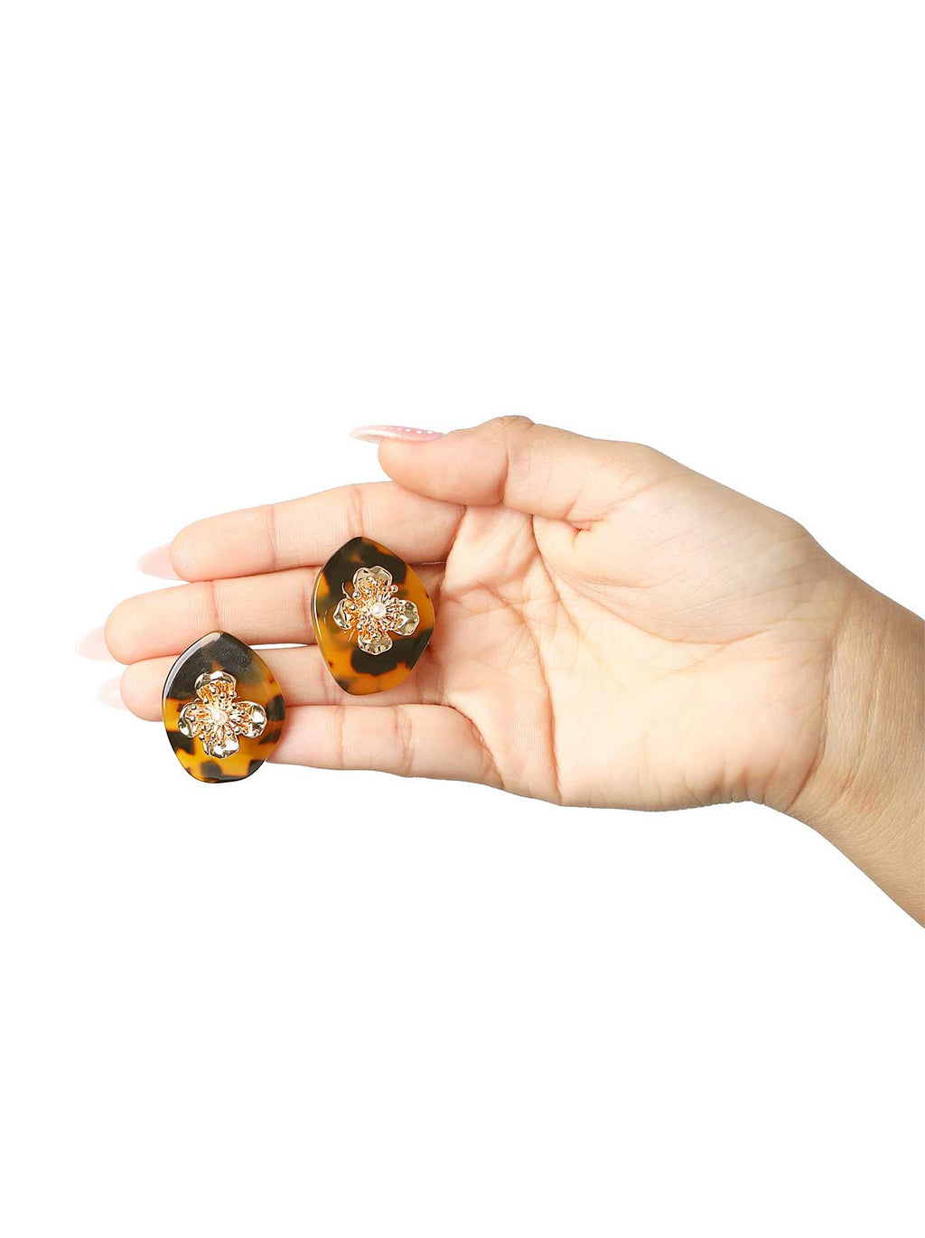 Leopard Flower Stud Earrings
