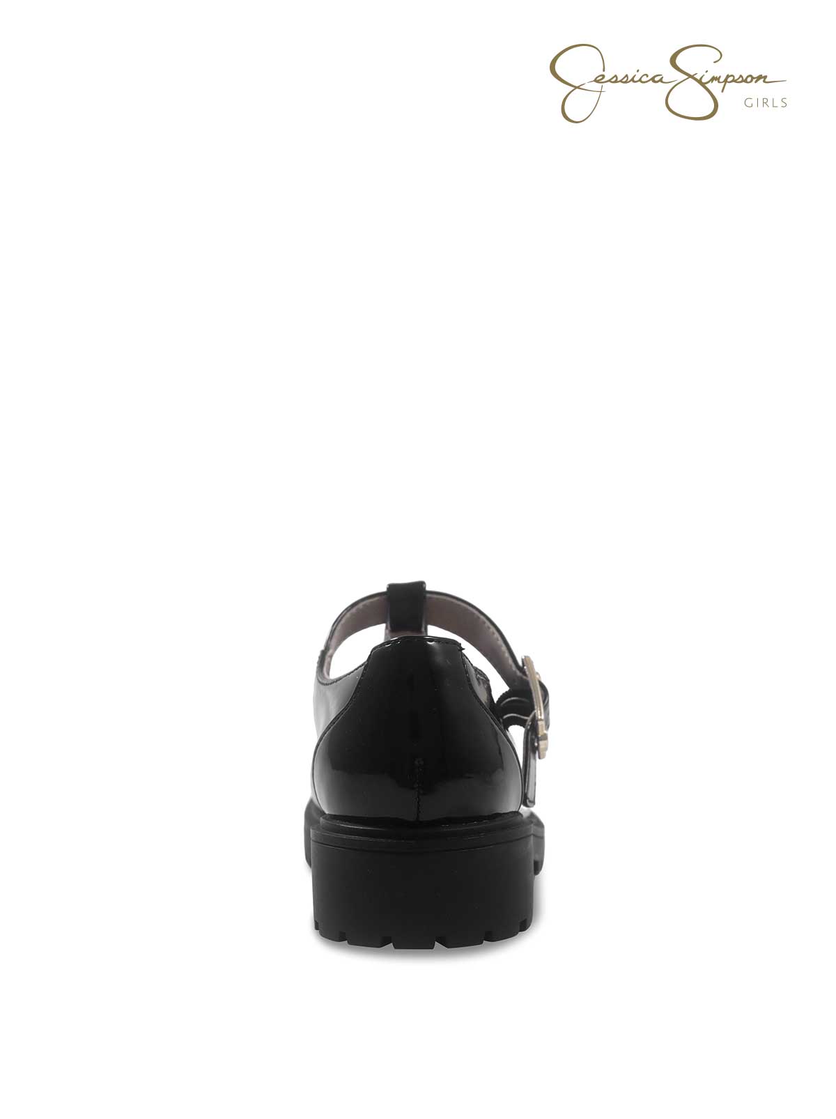 Little Girls' Aurora T-Strap Loafers in Black