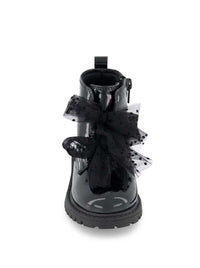 Toddler Daria Double Bow Boot in Black