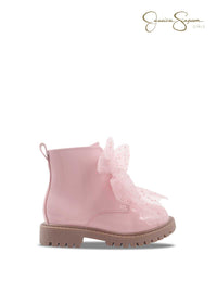 Toddler Daria Sneaker Double Bow in Blush
