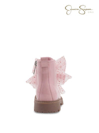 Toddler Daria Sneaker Double Bow in Blush