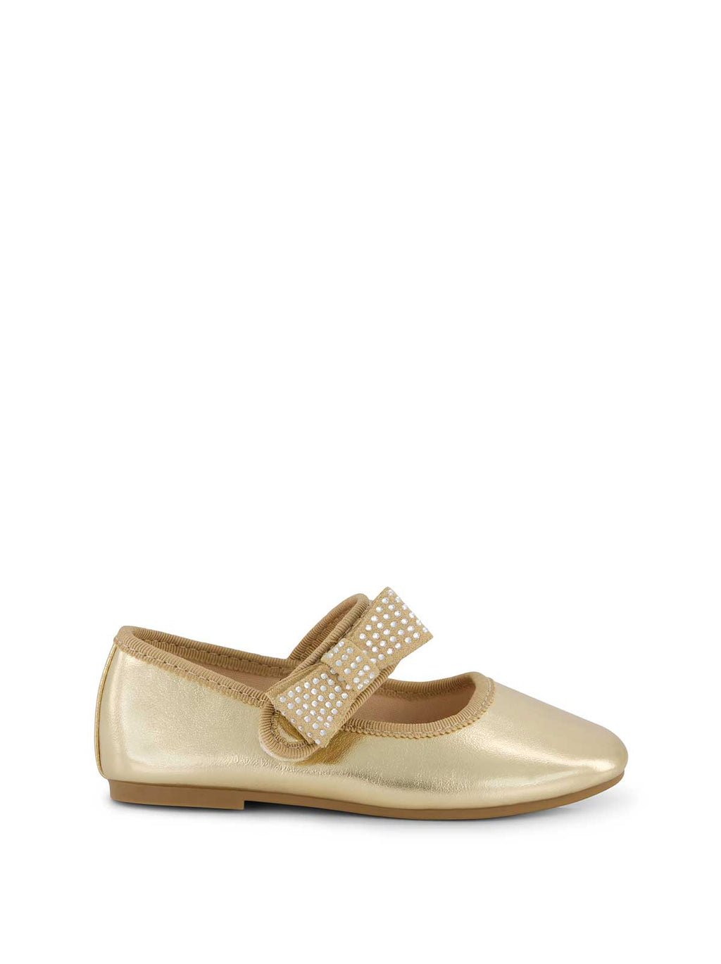 Toddler Amy Crystal Bow Ballet Flat in Gold – Jessica Simpson