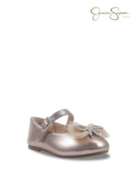 Toddler Amy Bow Ballet Flat in Champagne