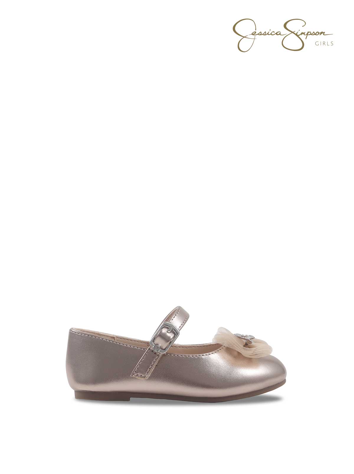 Toddler Amy Bow Ballet Flat in Champagne